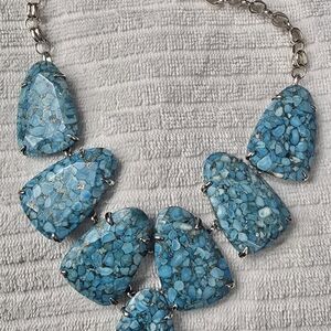 Kendra Scott Blue Mosaic Necklace